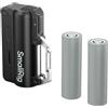 SMALLRIG SC36 Portable Charger 5000mAh EDC 20W PowerBank Portatile, 6091 | Power Bank ABS a Ricarica Rapida con 2 Batteria per DJI Pocket 3/4/4P, Action 4/5/6, Insta360 X5 e iPhone, Nero