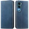 MOJIA Cover per Vivo Y31 5G, Custodia Folio Portafoglio in Pelle PU [chiusura magnetica], Case a Libro con Guscio Interno in TPU, Supporto per Carte.. Blu