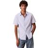 Calvin Klein Uomo Camicia Classic Oxford Regular Fit, Viola (Heavenly Iris), M