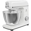 Electrolux Impastatrice Planetaria Create 5 E5KM1-4SWB, Potente 1200W, con Frusta e Gancio per impastare, in Alluminio Pressofuso, Ciotola 5L in Acciaio Inox, colore Bianco