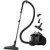 Electrolux Clean 600 Green, Aspirapolvere Senza Sacco Modello EL61C2GRN, Realizzato con il 76% di Plastica Riciclata, Spazzola per Parquet, Accessorio 3 in 1, 700 W, Capacità 1,6 L, Nero