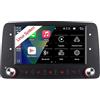 YZKONG Autoradio Per Fiat Panda Modello 169 2003-2012 Con Wireless Carplay Android Auto senza fili Mirror link,Auto Radio Con Schermo HiFi Bluetooth RDS/FM+CANBUS