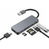ZanBix USB A Hub, 5 IN 1 adattatore USB A con HDMI per portatili e fissi Win & Mac