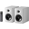 Edifier M90 Diffusori da Scaffale, Scrivania 100 W RMS, Audio Alta Risoluzione, LDAC, Bluetooth 6.0, Ingressi HDMI eARC/ottico/USB-C/AUX con Uscita SUB OUT, Telecomando per TV/PC, Bianco