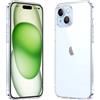 caslord Trasparente Cover ultra-sottile per iPhone 15