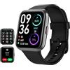 Tensky Smartwatch Uomo 1,85" Orologio Smart Watch Donna 3ATM con Chiamate, Alexa Integrata, 110+ Sport, Contapassi Monitoraggio Sonno SpO2 Frequenza Cardiaca per Samsung Android iOS