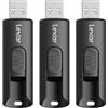 Lexar A30E 64 GB confezione da 3 unità flash USB 3.2 fino a 100 MB/s in lettura, unità USB per espansione di archiviazione e backup, memory stick per sistemi PC e Mac