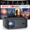 HAPPRUN Proiettore 4k【Compatibile con Netflix /1000 ANSI/Dolby Audio】HAPPRUN Nativo 1080P Videoproiettore Smart TV WiFi 6 e Bluetooth 5.2 Projector Portatile da Esterno per PS5/Outdoor/Home Theater