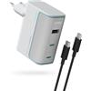 CUKTECH Caricatore USB C 100W,Gan Caricabatterie Rapido Multiplo USB Alimentatore Portatile PD Compatibile con Samsung Galaxy S24 /S22/iPhone 16 pro/Laptop/MacBook Pro/Tablet/Steam Deck