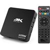 MYPIN Lettore Multimediale 4K, Supporta HDD da 8TB/Unità USB 256G/Scheda SD