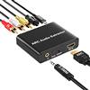 AMANKA HDMI ARC Audio Extractor,Convertitore Audio ARC con Uscita Ottica Digitale TOSLINK SPDIF/coassiale e Analogica Stereo L/R da 3,5 mm, Compatibile con Amplificatori, soundbar e HDTV.