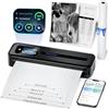Phomemo M832D Stampante Termica Portatile A4, Stampante Termica Con Schermo Tattile Senza Inchiostro per Casa e Ufficio, Stampanti Mobili 300 dpi Compatibili con iOS e Android, Telefono e Laptop