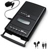 Mersoco Lettore di Cassette Shoebox, Registratore Audio Portatile | Convertitore da Cassetta a Digitale USB | Lettore di Cassette su Chiavetta USB con Maniglia Retrattile, Microfono Indipendente, Altoparlante