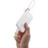 VIYISI Powerbank 10000mAh, Caricabatterie Portatile 22,5W, Batteria Esterna Ultracompatta con Cavo USB-C Integrato, Display LED, per iPhone 16/15, iPad, Samsung Galaxy S24 S23, Huawei - Bianco
