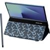 BAILI per la Case con supporto per Samsung Galaxy Z Fold3, Custodia in pelle PU con portapenne, penna stilo inclusa, Cover pieghevoli con supporto per Galaxy Z Fold 3-Blu