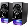 Edifier R20BT Casse PC con Driver da 2,75 pollici a Tutto Campo, Bluetooth 6.0, Controlli Touch, Ingressi AUX/USB, Uscita Cuffie, Profili Luce/Suono Personalizzati via App - Nero