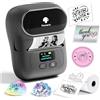 Phomemo M110 Bluetooth Etichettatrice Adesive Codice a Barre Stampante Etichette Portatile Termica Label Printer Con 1 Rotolo etichette per Piccole imprese,negozi Compatibile con iOS & Android -Grigio