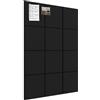 Topnaca 12 pannelli acustici, 30 x 30 x 0,9 cm, assorbitori acustici con isolamento acustico in feltro, per stanza, ufficio, studio, camera da letto, cameretta dei bambini (nero)