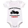 La Ruotante Body neonato in 100% cotone manica corta moto motocross motociclista biker papà regalo nascita tutina (2, 0/6 mesi)