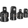 UHARBOUR Adattatore per Presa, da 1/4" a 3/8", da 3/8" a 1/4", da 3/8" a 1/2", da 1/2" a 3/8" di Pollice, Adattatore per Avvitatore a Percussione, Adattatore Angolare, Adattatore per Presa Chiave