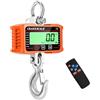Memows Bilancia da gru digitale, bilancia sospesa elettronica da 2000 kg 4400 libbre, bilancia sospesa industriale con sensore preciso, mini bilancia LCD portatile con gancio, bilancia da gioco digitale
