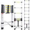 Cecaylie - Scala telescopica in alluminio da 2,6 m, allungabile, antiscivolo, multifunzionale e portatile, portata massima 150 kg