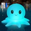 Qoolife Luci Solari per Piscina, Luci Gonfiabili Telecomandate, Polpo Galleggiante per Piscina 16 Luci WRGB 4 Modi, IP68 Impermeabile, Decorazione Esterna Piscina Giardino Festa Fontana Sentiero
