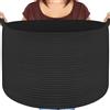 Maliton Cesto portabiancheria per soggiorno, camera da letto, cesto extra large con 5 tasche, cestino per giocattoli per cani per neonati e animali domestici, 50 x 33 cm, Nero
