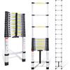 Cecaylie - Scala telescopica in alluminio da 4,4 m, allungabile, antiscivolo, multifunzionale e portatile, portata massima 150 kg