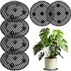 lalago 6 pz. 30cm Supporto per Piante in Vaso Tappetino Rete, Supporto per Piante Rotondo, Fiori Rotondi In Plastica, Supporto Griglia per Drenaggio Bonsai per Interni ed Esterni Pavimenti