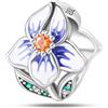 LIGHTDOG Donne Charms 925 Bracciali Charm in argento sterling con perline di fiori, compatibile con Charms europei per le donne ragazze bracciali