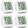 CNMTCCO 4 Piccolo Igrometro Imidità Casa per Interni Digitale Termometro Ambiente Interno Monitor di Temperatura e umidometro per uffici e case