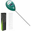 XLUX umidità del Terreno sensore Tester, Suolo Acqua Monitor, Piante igrometro per Giardinaggio, Agricoltura, Piante da Interno ed Esterno, Non Sono necessarie batterie, Verde