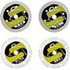 SANLEETEK Dischi Diamantati 75mm 4 Pezzi per Piastrelle/Legno/Calcestruzzo/Metallo - Porcellanato Ceramica Tavole in Metallo Morbido Plastica - Smerigliatrice Angolare con Foro 10mm