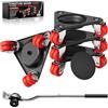 ONEON Kit Sposta Mobili Pesanti con Sollevatore(6 Ruote Doppie)