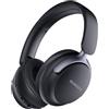 RORSOU B8 Cuffie Bluetooth su orecchio, 6 EQ modalità musicale e cuffie basse basse profonde da 50 ore con microfono, leggero Stereo pieghevole HiFi nero