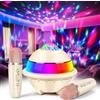 JONRRYIN Karaoke per Bambini con Luci Discoteca, Bluetooth Karaoke con 2 Microfono Wireless, 5 Luce LED e Cambia Voce, Regalo Compleanno per Ragazzi e Ragazze 3-15 Anni (Bianco)