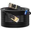 cat gruciso Cavo Ethernet 25 metri,Cavo Rete Cat 8,Ethernet Cable 40Gbps 2000MHz con connettore RJ45 Cavo lan Cat 8,Cavo di rete schermato per switch di rete, più veloce di Cat5/Cat5e/Cat6