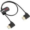 Alvin's Cables Cavo HDMI 2.1 8K a forma L per Z CAM E2 50 cm, cavo ad alta velocità ad angolo retto per monitor camera, per Sony A7S3 FS5 FS7 A7iv, Atomos Ninja V, Portkeys BM5, BMPCC, Panasonic,Canon