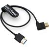 Alvin's Cables 8K 2.1 Cavo HDMI ad Alta Velocità per Atomos Ninja V Monitor Dritto a Angolo Sinistro Cavo HDMI per Z CAM E2, per Sony FS5| FS7| A7S3 Fotocamere 50 cm/19,7 pollici