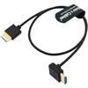 Alvin's Cables 8K 2.1 Cavo HDMI ad Alta Velocità per Atomos Ninja V Monitor Dritto a Angolo in Basso Cavo HDMI per Z CAM E2, per Sony FS5| FS7|A7S3 Fotocamere 50 cm/19,7 pollici
