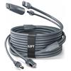 DuHeSin Per Starlink Mini Cable 10M - Cavo DC/RJ45 a DC/RJ45 con adattatore DC a USB-C, prolunga di ricambio impermeabile, per cavi di alimentazione Per Starlink mini