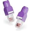 VCELINK Connettore RJ45 Senza Attrezzi LSA Cat6, Oro PoE, Viola,2 Pezzi