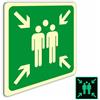 Ashoaza 1 cartello da collezione din 7010 in robusto pannello rigido in PVC, punto di raccolta con UV, (Cm 20 x 20), protezione per spazi di raccolta, illuminazione esterna (cartelli di sicurezza)