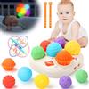 YOOHBERRYS Giochi Musicali Neonato per 1 2 3 Anno, Giochini Montessori con Musica e Luci, Musicali Bambini con 6 Palle Sensoriali, Giocattoli Educativi Precoci, Compleanno Regali Gioco per Bambino