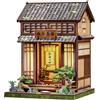 CUTEBEE Book Nook - Kit Casa delle Bambole per Adulti, Casa da Tè Giapponese, Mini Casa Fai da Te, Puzzle 3D in Legno, Regalo Decorativo per Libreria