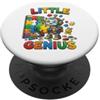 Smart Little Builders Little Genius Robot Puzzle Builder Design per bambini PopSockets PopGrip Adesivo