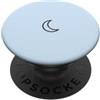 Tiny Meaning Studio Celeste minimalista disegnato a mano della luna crescente blu del ghiacciaio PopSockets PopGrip Adesivo