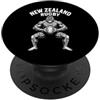 New Zealand Rugby Maori Inspired Kiwi Ha Nuova Zelanda Rugby Vintage Maori Haka Player Tribal Design PopSockets PopGrip Adesivo