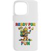 Fun Block Builders Custodia per iPhone 14 Pro Max Pronti per divertimento blocco robot scuolabus bambini